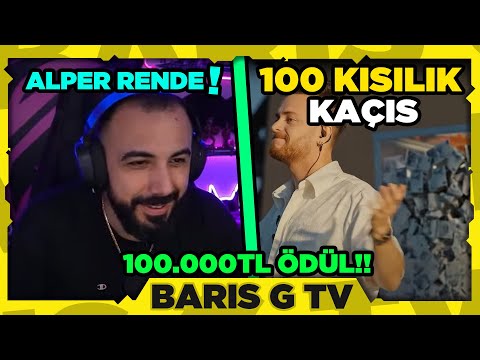 Barış G ALPER RENDE 100 KİŞİLİK KAÇIŞ İZLİYOR!! (100.000TL ÖDÜLLÜ!!)