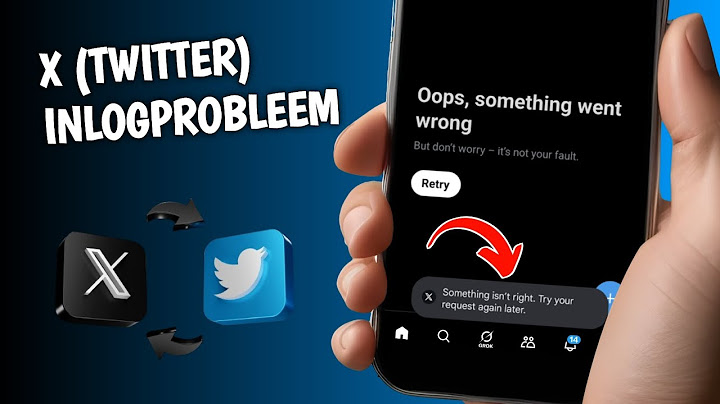 X (Twitter) Inlogprobleem - 2025 | X Er klopt iets niet. Probeer het later opnieuw.
