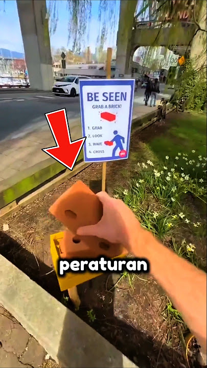 Untuk Apa Bata Merah di Bawa Pejalan Kaki? #viral