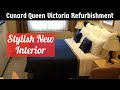 Queen Victoria Refit 2017 - First look at the updated Britannia cabins. Queen Victoria Refit 2017 - First look at the updated Britannia cabins.