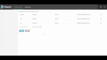 Reacts - Admin Dashboard - Assign standard and pro license by importing a CSV file