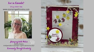 Live with Stamping With Melva - Frameless Shaker Card