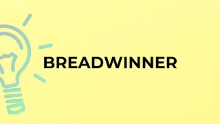 What is the meaning of the word BREADWINNER?