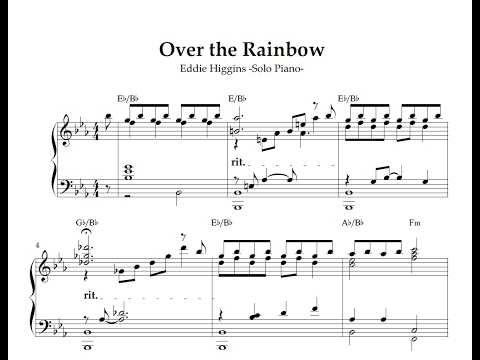 Over the Rainbow (Eddie Higgins Piano Solo) - Eddie Higgins