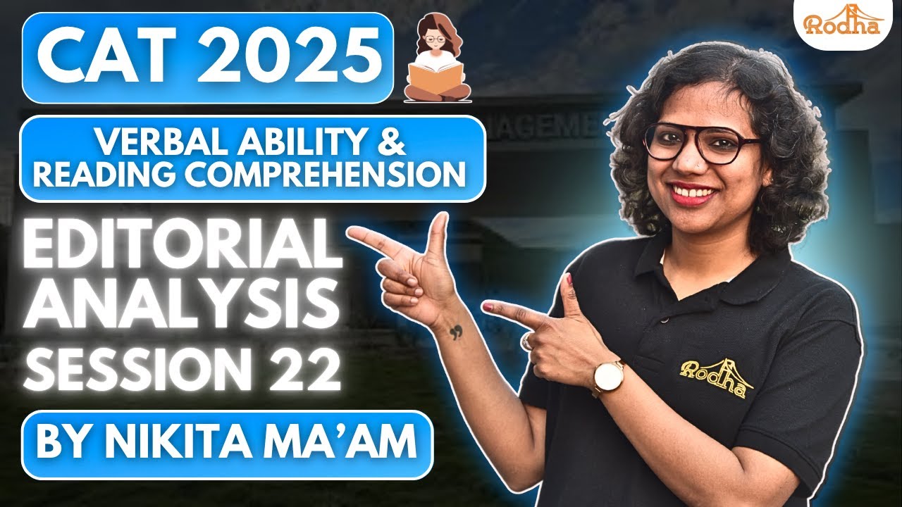 VARC CAT 2025 I NIKITA GUPTA I CAT LEVEL EDITORIAL ANALYSIS WITH ...