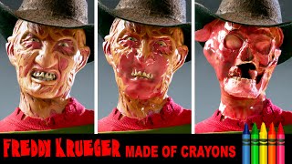 Freddy Krueger Melting Effect Made With Crayons