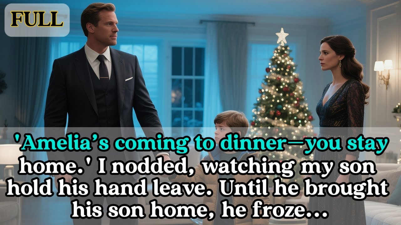 'Amelia’s coming to dinner—you stay home.' I nodded, watching my son hold his hand leave...