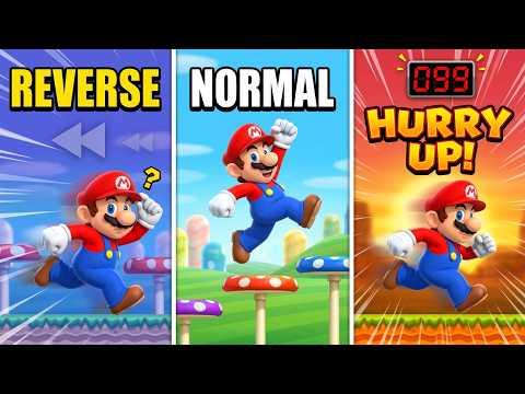 New Super Mario Bros. Wii Athletic Theme (Reverse Hurry Up!/Slow, Normal and Hurry Up!/Fast)