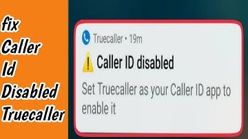 How To Remove Caller ID Disable || Set Truecaller as Caller ID app to enable it notification Fix
