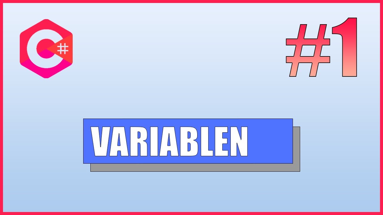 C# Tutorial #01 - Variablen - YouTube