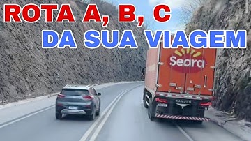 Vai pegar a estrada? Trace a sua rota A, B e C