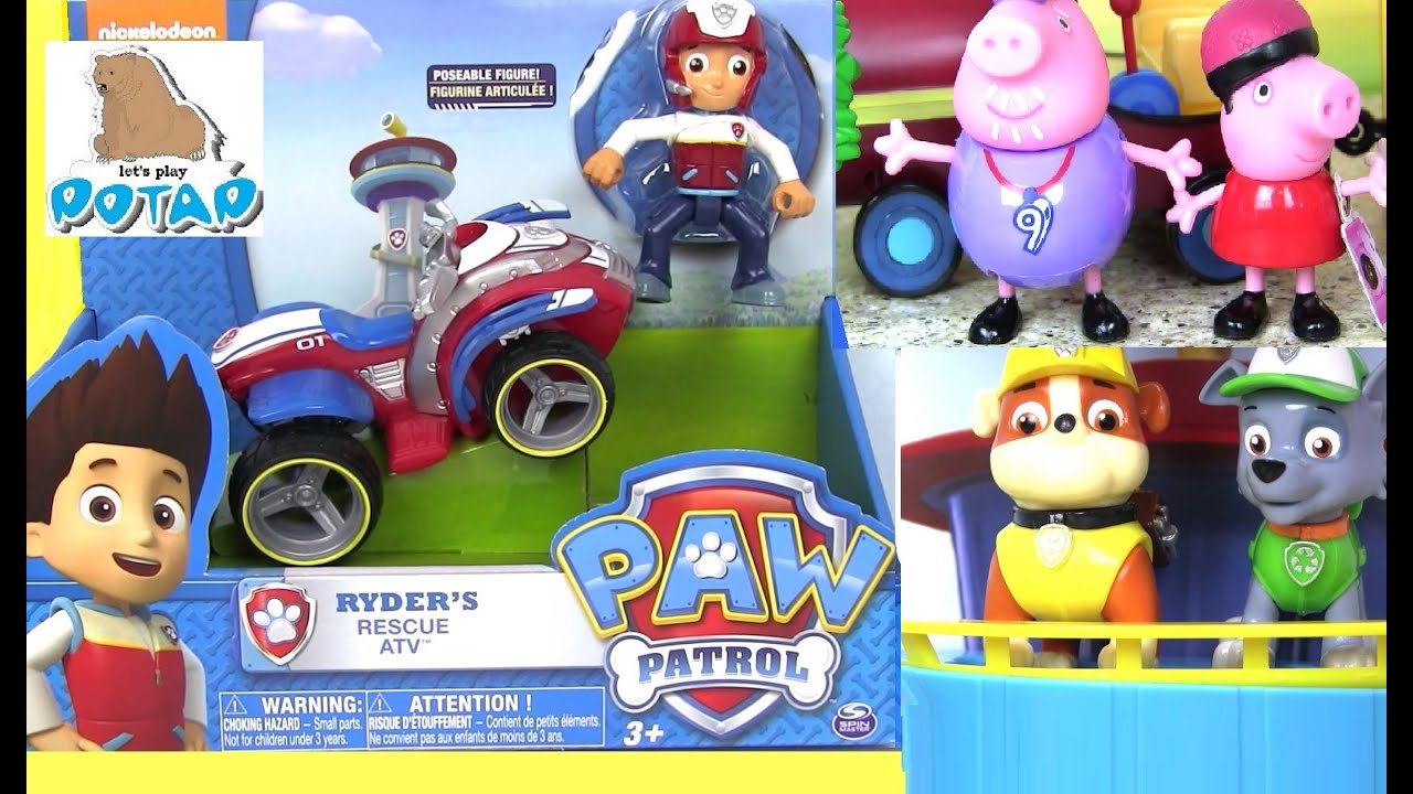 Видео для Детей Paw Patrol РАЙДЕР НА МОТОЦИКЛЕ Ryders Rescue Atv