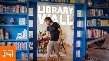 Hiding Sliding Doors Behind a Custom Library Wall