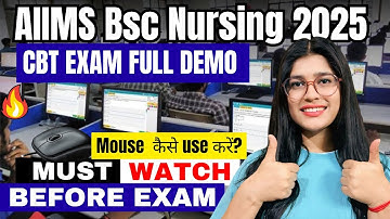 AIIMS BSc Nursing CBT Exam Demo 🔥 Must Watch Before Exam!