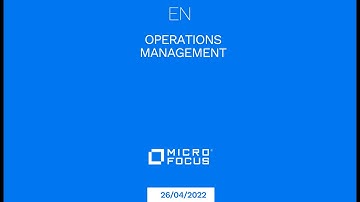 Micro Focus IT Operations Management