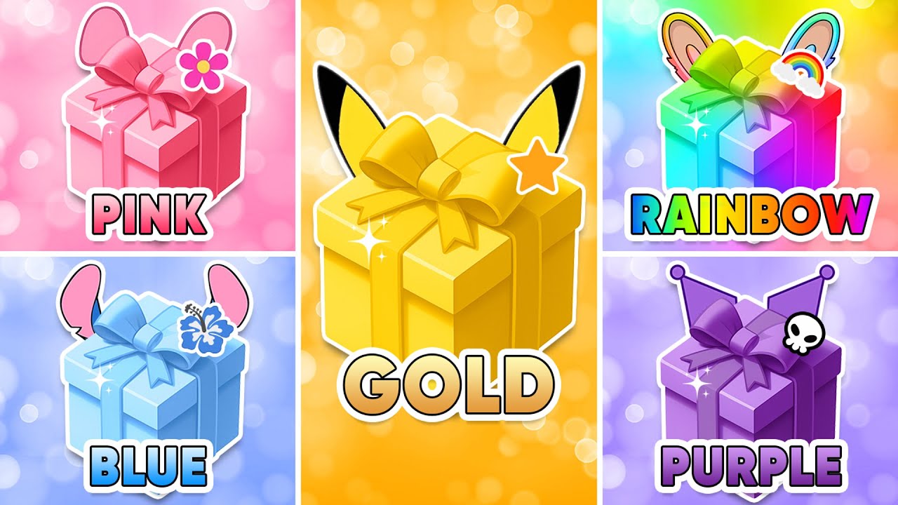 Выбери свой подарок...! Розовый, голубой, золотой, радужный или фиолетовый 💗💙🌈⭐💜 Насколько тебе п...