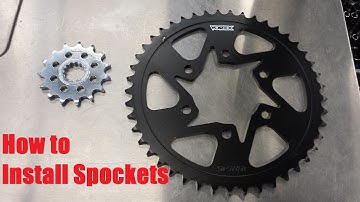 How to install sprockets on 2013-16 ZX6r