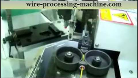 Crimping Machine automatic double side WPM 7812 http://www.wire-stripping-machine.com