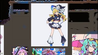 【Terraria 地图画】雾雨魔理沙