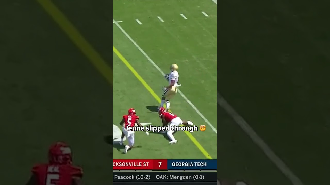 That spin move was insane 🔥 #georgiatech #accfootball #collegefootball