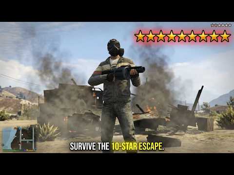 GTA 5 - The Lost MC Hideout Massacre in Grand Senora Desert + Ten Star Escape