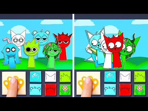 I Pushed The Cats Button In Sprunki Universe! *fun Incredibox Gamebook & Diy Crafts*