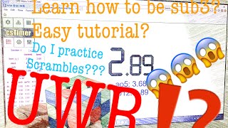 Unofficial World Record⁉️😱 Learn how to be sub 3 in 3x3❗️Do I practice scrambles❓