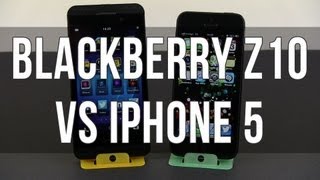 BlackBerry Z10 vs iPhone 5 HD Video Test Comparison