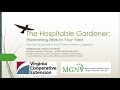 The Hospitable Gardener: Welcoming Birds to Your Yard