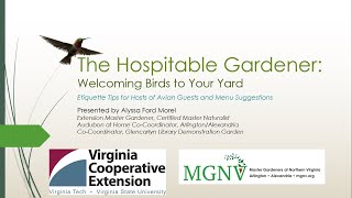 The Hospitable Gardener: Welcoming Birds to Your Yard