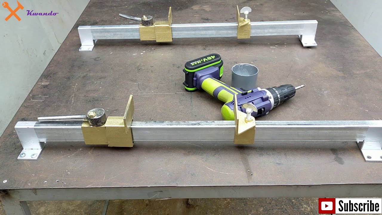 Homemade Long Bar Clamp | How to make Quick action Clamp