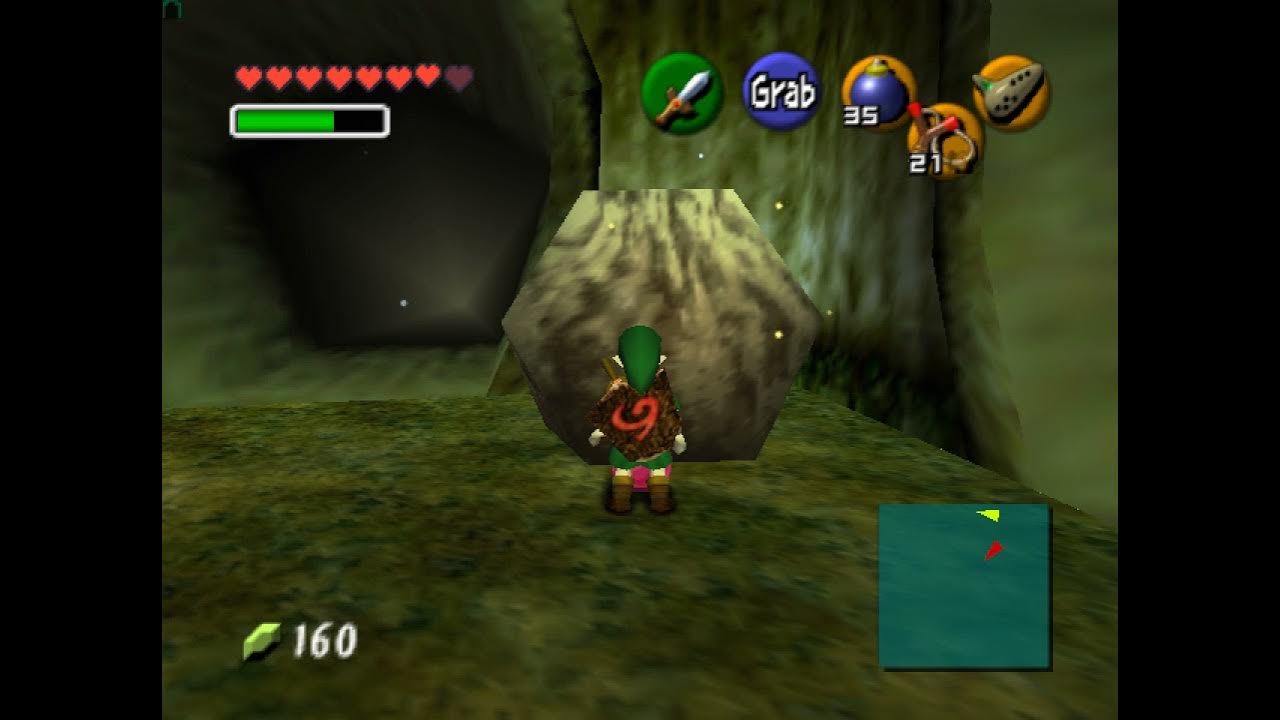 Ocarina of Time Lost Woods Boulders and Deku Nut Upgrade YouTube