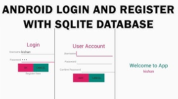 Login and Register Android with SQLite Database