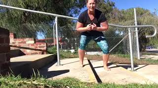 Lateral stair step/ climb