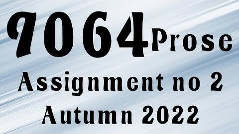 AIOU Code 9064 Solved Assignment No.2 Autumn 2022 #aiou #aiousolveassignments