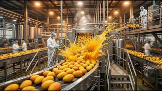 Inside a Mango Processing Plant | Full Juice Production Process