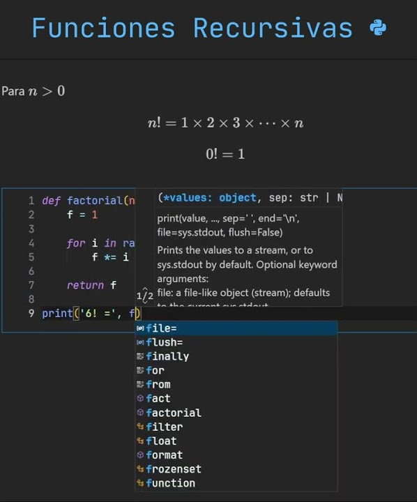 Python - Funciones Recursivas - YouTube