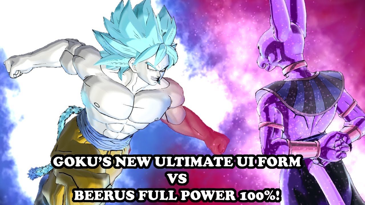 Goku New Ultimate Form Vs Beerus Full Power What If Story Dragon Ball Xenoverse 2 Mods Youtube