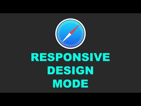 Safari Development Tools - Responsive Design Mode