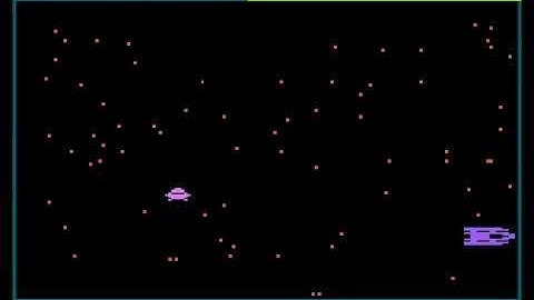 Journey to the Golden Mothership - Atari game for NOMAM BASIC 10Liners Contest 2020