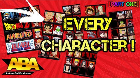 ONE SHOT Combo For EVERY Character! Part 1 | Anime Battle Arena