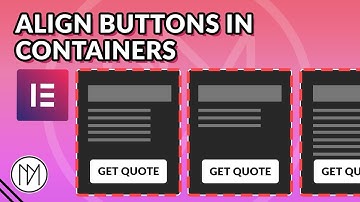 Keep Buttons Aligned in Multiple Elementor Containers - WordPress Tutorial