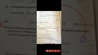 orthogonality of Legendre polynomial (3.3 Special function and integral transformation)