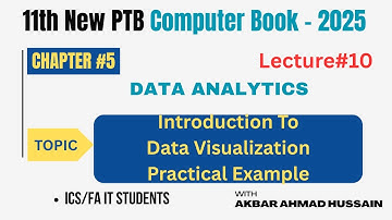 11th Class Computer Chapter 5 | Lecture 10 | Introduction to Data Visualization | Matplotlib Python