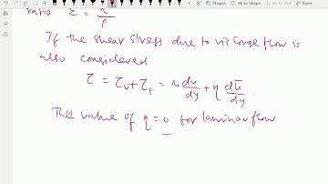Fluid mechanics : - ( Shear stress in Turbulent Flow ) - 150.