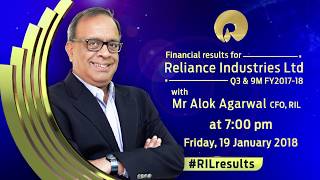 #RILresults for Q3 & 9M FY2017-18 on 19 January 2018