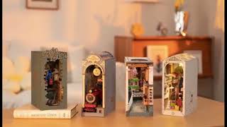 DIY 迷你小屋 微型房子書角 DIY 3D Wooden DIY Miniature House Book Nook