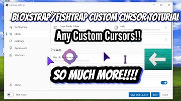 How to add Custom Cursors to Roblox Tutorial Using Bloxstrap/FishTrap!!!!