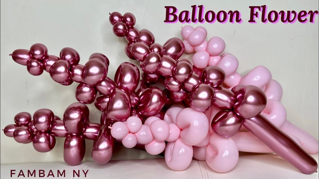 Balloon Lavender Flower (Balloon Tutorial/Balloon Bouquet)