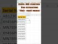 Excel MID function explained ✅#excel #excelshorts #learnexcel #excelforbeginners #exceltips